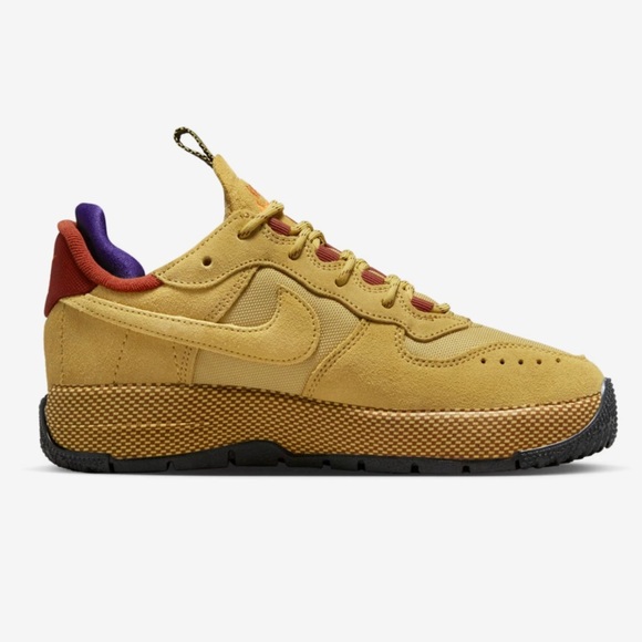 NWOT Nike Women's Air Force 1 Wild Shoes in Wheat Gold Size 7.5 - Picture 2 of 13